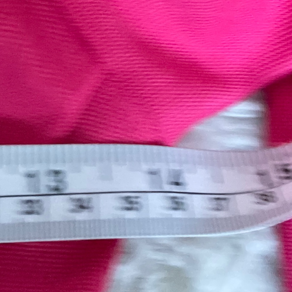 Sold Zara Hot Pink Corset Crop Long Sleeve Top with Puff Sleeves Size S - Picture 6 of 6